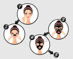 Masca de fata, GMO, Black Mask Pil, pentru cosuri si puncte negre [3]