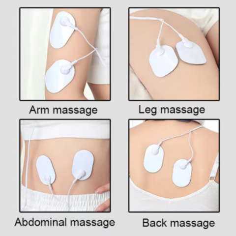 Aparat electrostimulare, CRM, pentru masaj si relaxare cervicala, cu impulsuri electromagnetice pentru ameliorarea durerii, rosu [3]