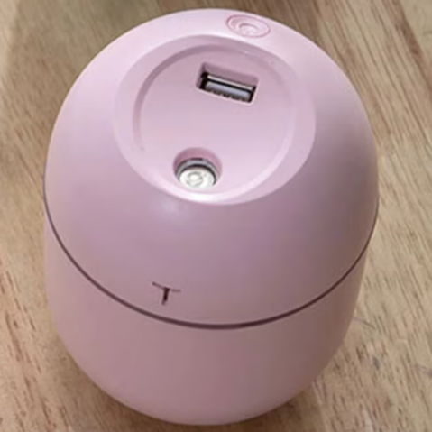 Aparat pentru umidificare si purificare aer, difuzor de apa si ulei aromatizat, CRM, 200 ml, ultrasonic, portabil, roz [4]
