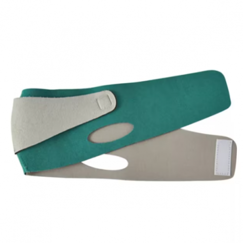 Banda Lifting pentru Reducere si Ridicare Bărbie Dublă, CRM, Verde, Unisex, Reglabila