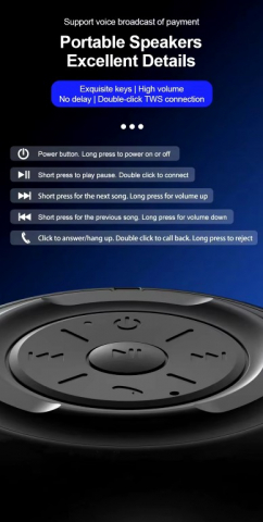 Lenovo Thinkplus K3 Pro Bluetooth Speaker - Boxă Portabilă Wireless, Sunet HIFI, Microfon Integrat [14]