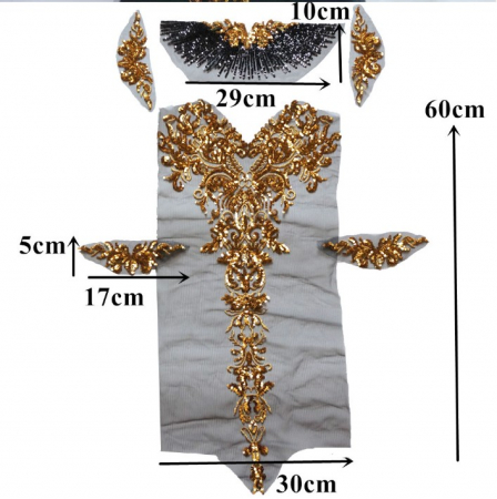 bust rochie dantela paiete [3]