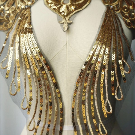 bust rochie dantela paiete [2]
