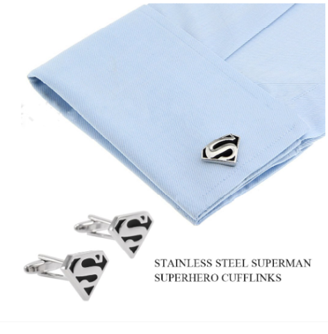 Butoni camasa, ADM, model Superman, otel inoxidabil [2]