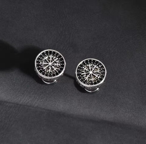 Cercei Viking, ADM, negri-argintii, simboluri nordice [4]