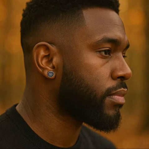 Cercei Viking, ADM, negri-argintii, simboluri nordice [3]