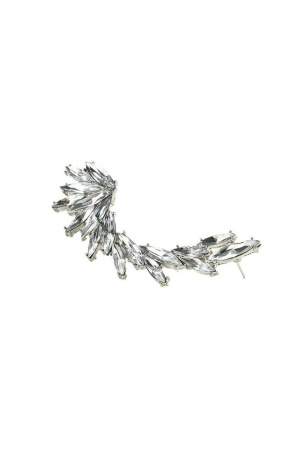 Cercei - Cercel cu prindere clip pentru ureche, EVNC, Eye Crystal Earrring, 1buc