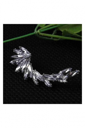 Cercel cu prindere clip pentru ureche, EVNC, Eye Crystal Earrring, 1buc [1]