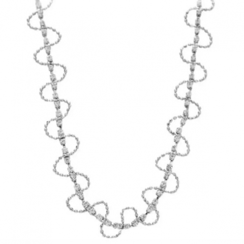 Colier Choker, CRM, Chic, 33 cm, Argintiu