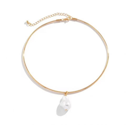 Colier Signature Pearl, ADM, fix, auriu [3]