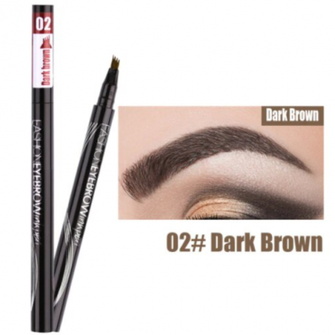 Creion pentru Sprâncene, CRM, cu Efect Microblading Fir cu Fir, Be Perfect, Nuanta 02 Dark Brown