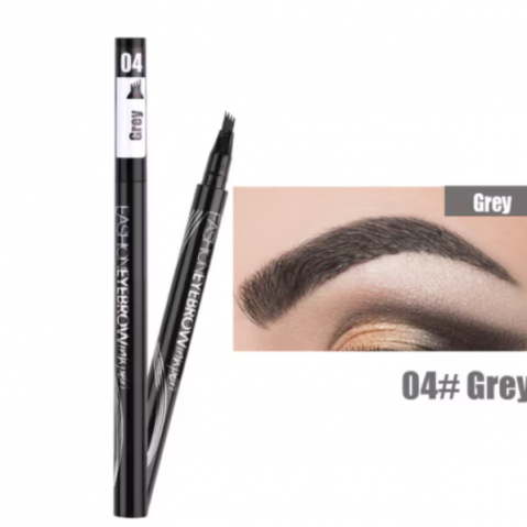 Creion pentru Sprâncene, CRM, cu Efect Microblading Fir cu Fir, Be Perfect, Nuanta 04 Grey