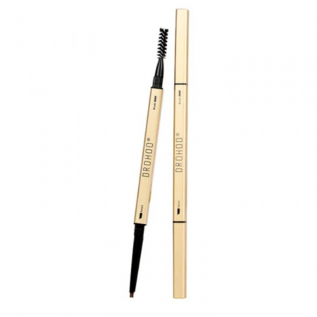 Creion retractabil pentru sprancene, Luxury Power Brow, 2 capete, nuanta coffee brown [3]