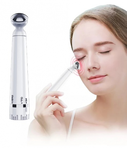 Aparate & Accesorii ingrijire personala - Dispozitiv facial IonGlow – portabil, micro-vibratii si ioni N, anti-cearcane