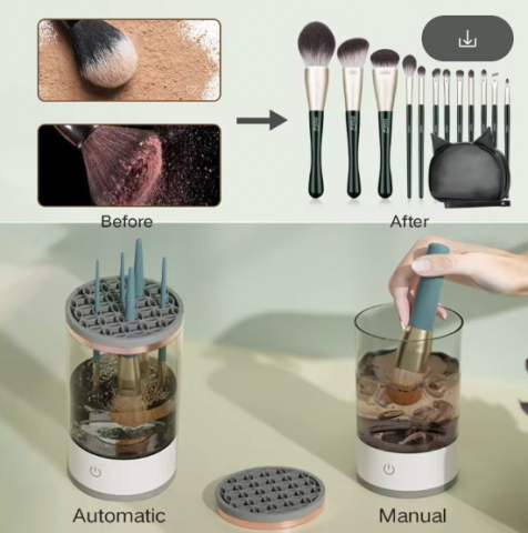 Dispozitiv electric EVNC pentru spălarea pensulelor – Makeup Brush Cleaner Automatic | Curățare Eficientă [6]