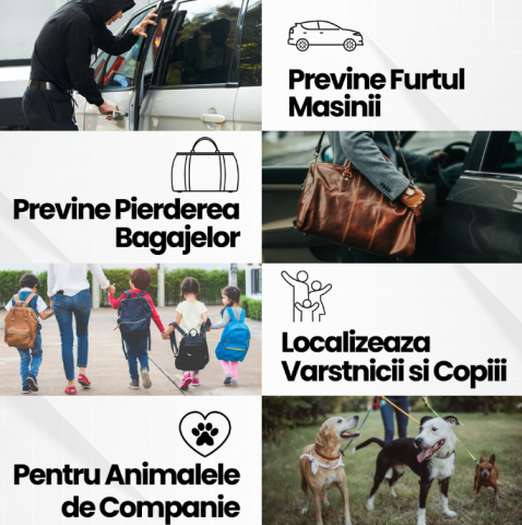 Dispozitiv inteligent pentru urmarire prin GPS, cu microfon, GMO, Tracker GF-07, compatibil cartela SIM si card MicroSD, cu magnet puternic [14]