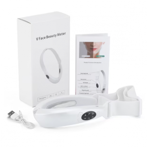 Dispozitiv V-Line Face, Photon Therapy Slimming Vibration, CRM, non-invaziv, pentru barbie, alb [1]