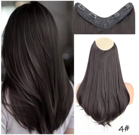 Extensii de Păr cu 4 Cleme EVNC - V Shape Half Head [1]