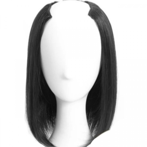 Extensii pentru par clip-on, EVNC, U-Shaped Half Head, brunet natural [2]