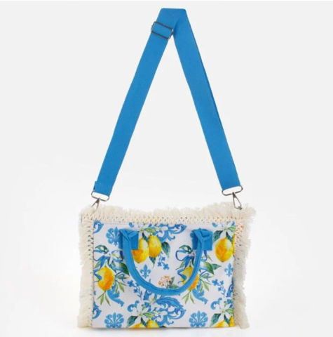 Fashion - Geantă de Vară cu Model Lămâi EVNC - Lemon Love, 29x10x30cm