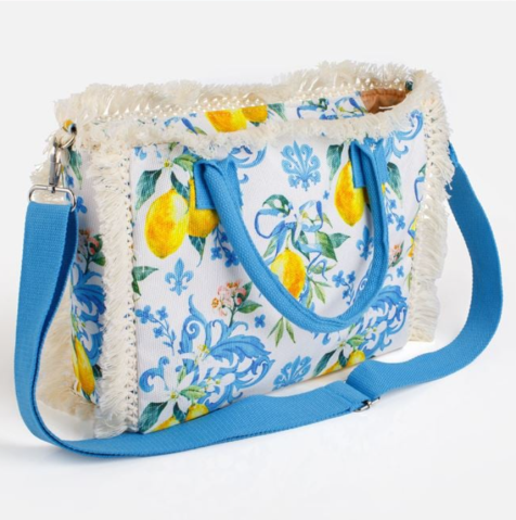 Geantă de Vară cu Model Lămâi EVNC - Lemon Love, 29x10x30cm [1]