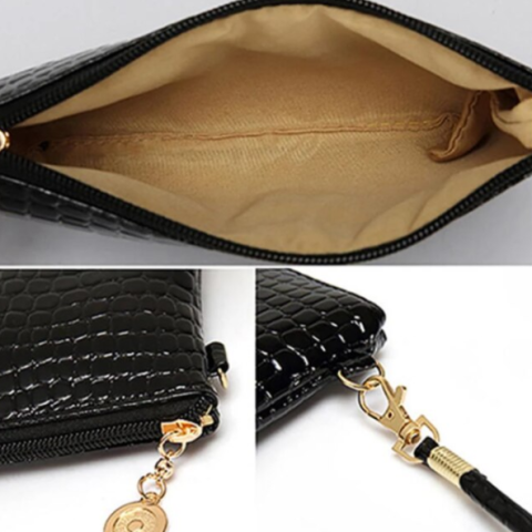 Geanta din Piele Ecologica pentru Fete, CRM, Neagra [5]