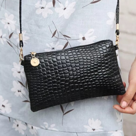 Geanta din Piele Ecologica pentru Fete, CRM, Neagra [4]