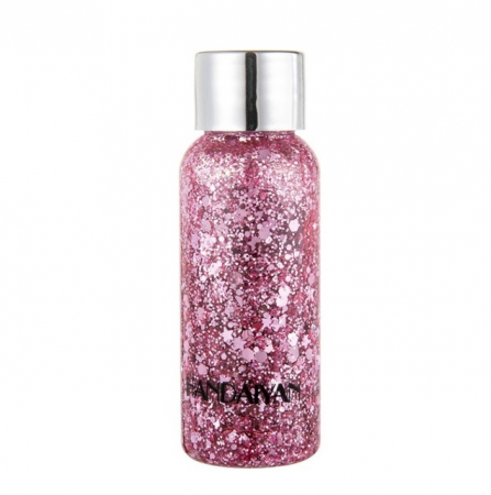 Gel cu sclipici pentru fata, par si corp, EVNC, Glitter Gel Art, argintiu [4]
