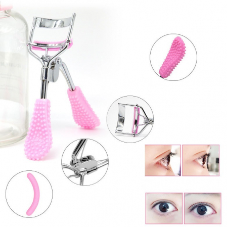 Ondulator pentru gene, EVNC, Eyelash Curler, tip cleste cu pad de silicon [1]