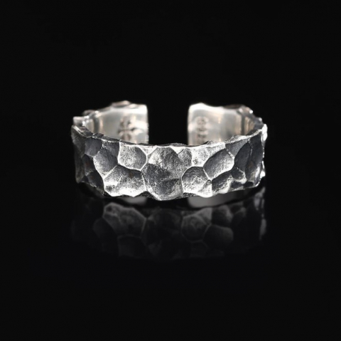 Inel reglabil din argint 925, GMO Designer, unisex, gri [4]