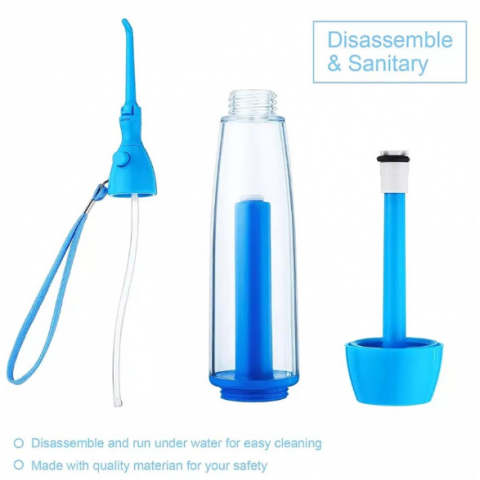 Irigator Oral /Dental Spa, CRM, WaterFloss, Manual, Portabil, Albastru, 70 ml [6]