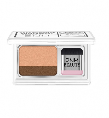 Kit fard de pleoape si pensula, Gradient Lazy Eye, rezistent la apa, nuanta 03 brown