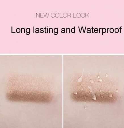 Kit fard de pleoape si pensula, Gradient Lazy Eye, rezistent la apa, nuanta 03 brown [1]