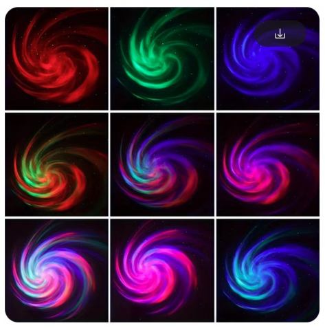 Lampa LED multicoloră EVNC – Galaxy Projector Light | Proiector de Stele [2]