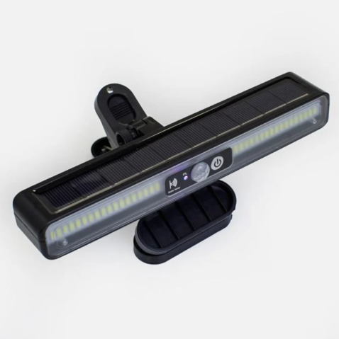 Lampă Solară de Siguranță cu Suport Tip Clește EVNC - Clip-On Solar Security Light [1]