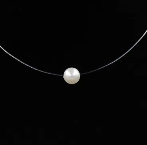 Lănțișor cu guta transparentă și pandantiv EVNC – Delysia Pendant | Eleganță Minimalistă [2]