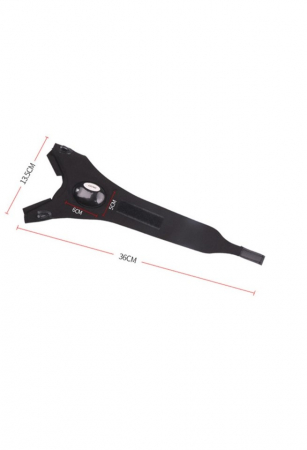 Manusa cu 2 mini lanterne incorporate, EVNC, LED Flashlight Waterproof, pentru mana dreapta, marime universala, negru [3]