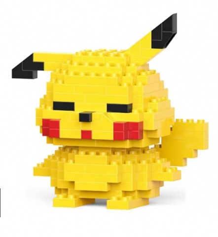 Jocuri de societate - Mini Joc cu Piese Lego EVNC - Building Block Toys, Model Pikachu