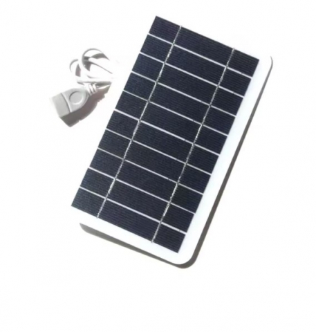 Mini Panou Solar Portabil EVNC - Panou Solar pentru Încărcare Baterie Externă, 5V/2W, Include Cablu USB [0]