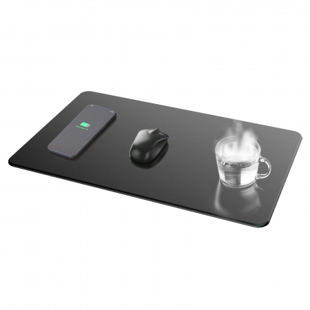 PC, Periferice & Accesorii IT - Utilizati doar adaptoare de alimentare QC3.0 de minim 18W pentru incarcare optima.  Nu folositi functia de incalzire pentru lichide in recipiente din plastic subtire sau materiale inflamabile.  Nu expuneti mousepad-ul la umezeala excesiva sau temperaturi extreme.  A nu se lasa la indemana copiilor.  Folositi doar pentru dispozitive compatibile cu standardul Qi.