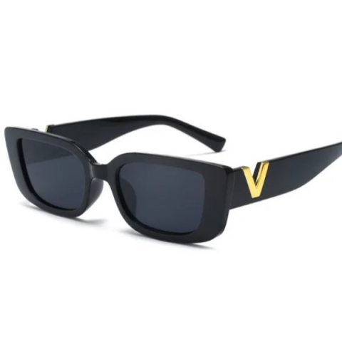 Ochelari - Ochelari de soare, EVNC, Retro Cool Small Frame, negru