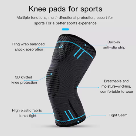 Orteza pentru Compresie și Protecție Genunchi, CRM, Genunchiera-Suport Sportiv pentru Stabilitate și Siguranță, Unisex, gri//negru, XL [1]