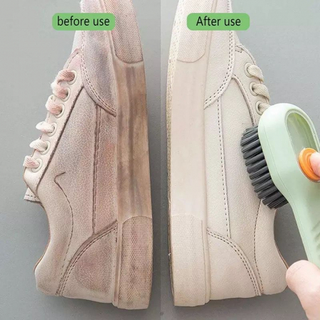 Perie pentru curatare cu recipient pentru detergent, ADM, Soft Bristles Brush, verde [4]