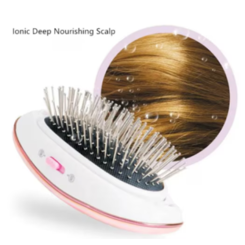 Perie pentru par cu functie de ionizare, Beyond Beautiful, CRM, antistatica, portabila, roz [5]