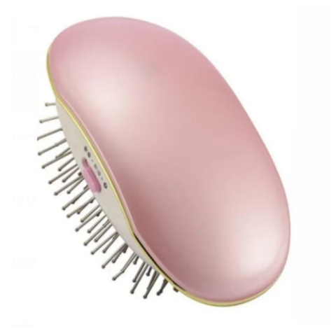 Ingrijire personala - Perie pentru par cu functie de ionizare, Beyond Beautiful, CRM, antistatica, portabila, roz