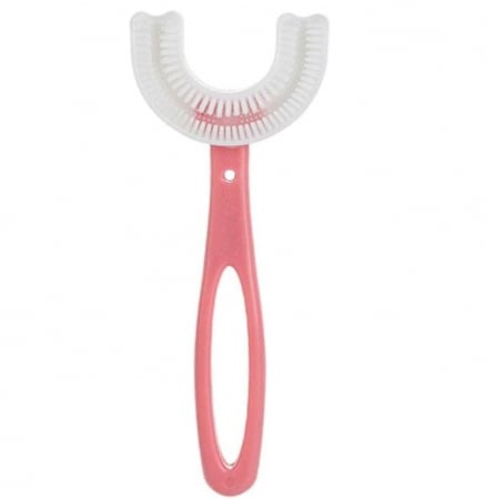 Periuta de dinti circulara pentru copii, EVNC, U-shape, 2-5 ani, albastra