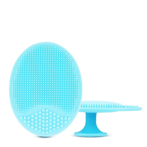 Pernuță din Silicon pentru Exfoliere și Curățare Piele – Face Scrubber, Verde