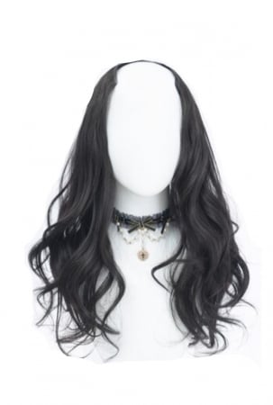 Fashion - Peruca breton cu suvite laterale, EVNC, Cleopatra, brunet