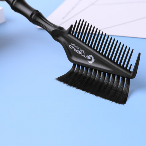 Pieptan cu Pensula Profesional pentru Vopsire Par, IngridBrush, CRM, negru, 26 cm [3]