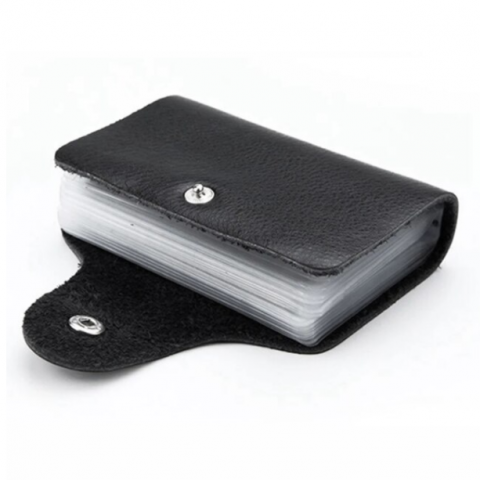 Portcard Organizator Slim, CRM, Unisex, Compact si Elegant, Negru